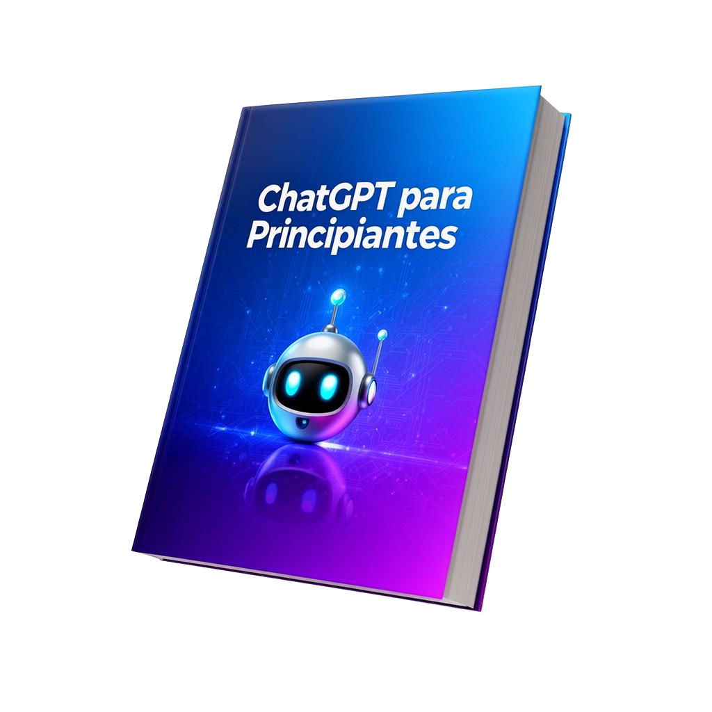 Mockup 3D del eBook ChatGPT para Principiantes